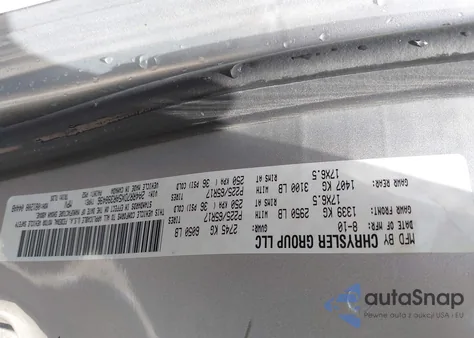 2010 Chrysler Town & Country New Limited from USA, damaged, VIN 2A4RR7DX5AR398496